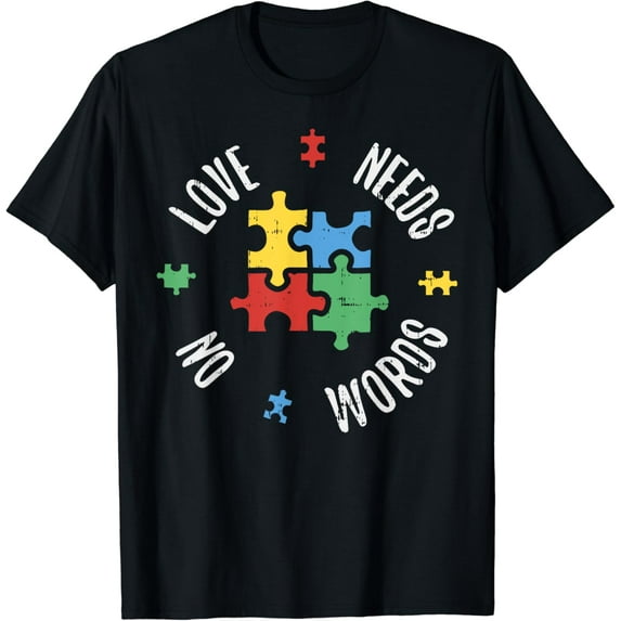 Autism Awareness Teacher Shirt Love Needs No Word Special Ed T-Shirt