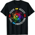 thumbnail image 1 of Autism Awareness Teacher Shirt Teach Accept Understand Love T-Shirt Black 3X-Large, 1 of 4