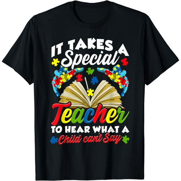 Autism Awareness Teacher Shirts It Takes A Special Teacher T-Shirt