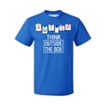 thumbnail image 1 of Autism Awareness Think Outside The Box Men's T-shirt, L, Royal, 1 of 5