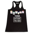 thumbnail image 1 of Autism Awareness Think Outside The Box Women's Tank Top, XL, Black, 1 of 2