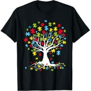 CORATO Autism Awareness Tree Autism Puzzle Tree Autism Awareness T-Shirt