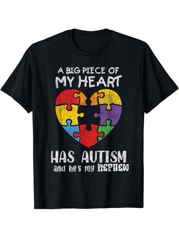 Autism Awareness Uncle Aunt Family Autistic Kids Awareness T-Shirt