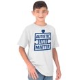 thumbnail image 1 of Autism Awareness Youth T-Shirt Tees Tshirt For Kids Autistic Lives Matter Support Run Walk, 1 of 2