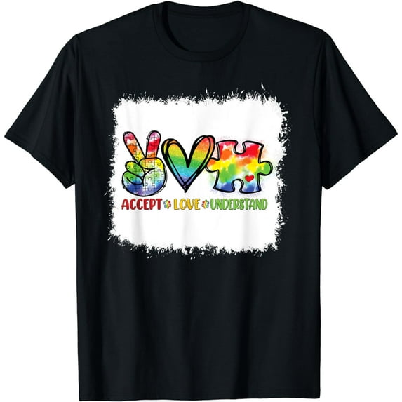 Autism Awareness accept love T-Shirt