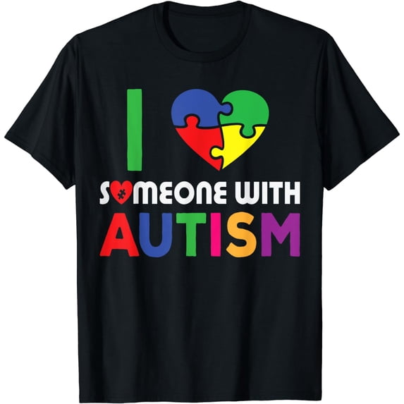 Autism Awareness shirt I Love Someone With Autism T-Shirt