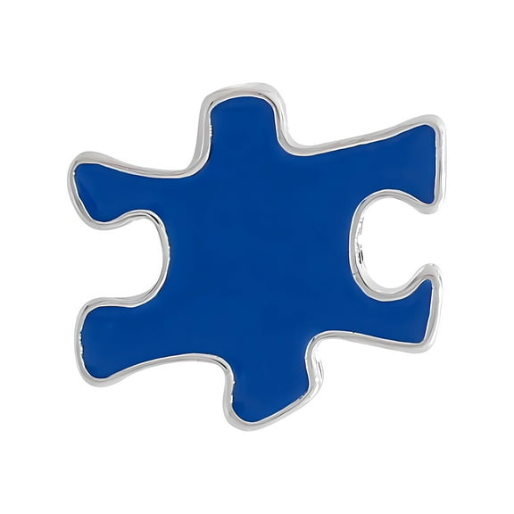 Autism Blue Puzzle Piece Pins (2 Pins)