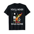 thumbnail image 1 of Autism Dad Support Alone Puzzle You'll Never Walk T-Shirt, 1 of 3