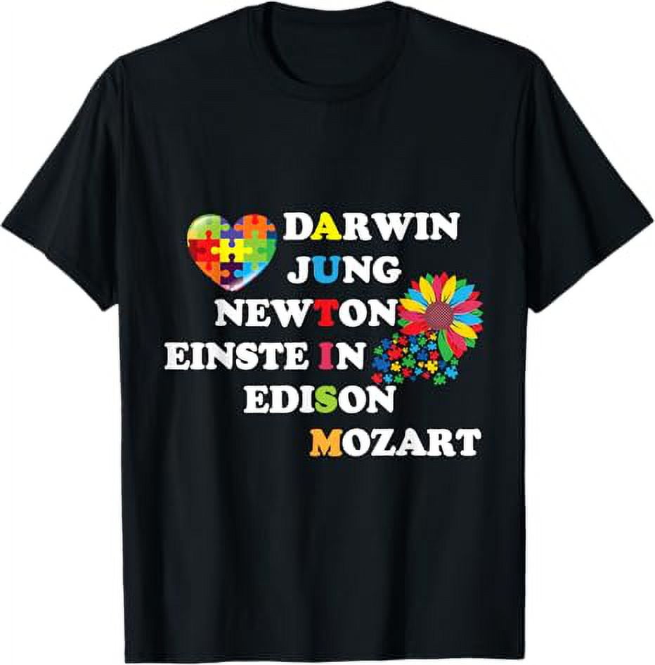 Autism Darwin Jung Newton Einste In Edison Mozart Autism TShirt