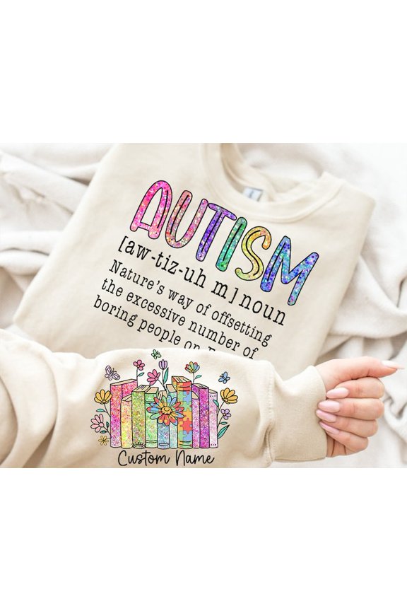 Autism Definition Autism Mom Faux Sequin Autism faux sequin Retro Autism mom Autism Awaren