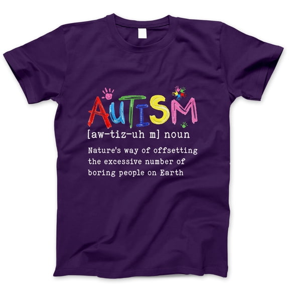 Autism Definition Graphic T-Shirt - Colorful Awareness Tee for Men and Women, Autism Advocacy Apparel, Funny Neurodiversity Design, Gift for Autism Supporters