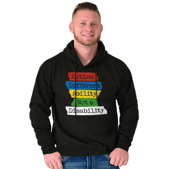 Autism Different Disability Awareness Hoodie Sweatshirt Women Men Brisco Brands S