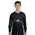 thumbnail image 1 of Autism Dinosaur Youth Shirt Colorful Print XS S M L XL Autism Awareness Graphic Tee for Boys Girls, 1 of 2