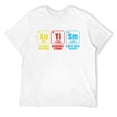thumbnail image 1 of Autism EleMents Periodic Table Awareness ASD Men T-Shirt White Medium, 1 of 5
