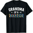 thumbnail image 1 of Autism Family Shirt Grandma Of A Warrior Autism Awareness T-Shirt, 1 of 4