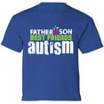 thumbnail image 1 of Autism Father Son Best Friends XS S M L XL Awareness Graphic T-Shirt for Kids Youth Tee for Boys Girls, 1 of 2