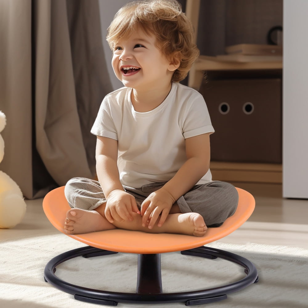 Autism-Friendly Swivel Chair, Sensory Swivel Seat with Metal Base for ...
