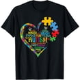 thumbnail image 1 of Autism Heart Autism Awareness Support Autism T-Shirt, 1 of 4