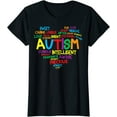 thumbnail image 1 of Autism Heart Autism Awareness proud Autism Mom Gifts T-Shirt Women Tops, 1 of 3