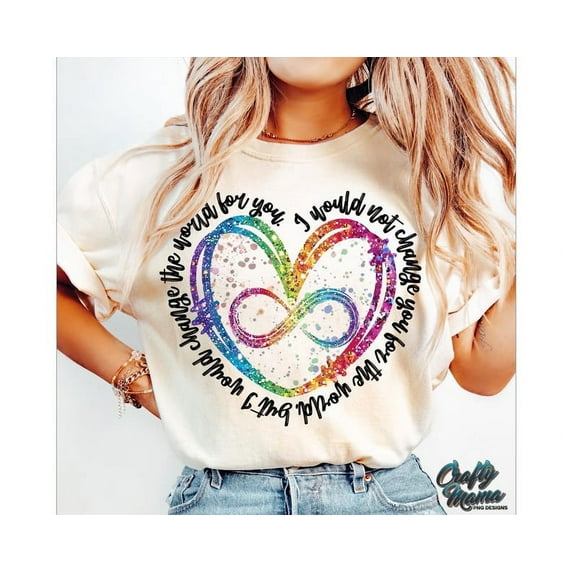 Autism Heart Shirt, Autism Awareness Shirt, Autism Advocate Tee, Faux Glitter Autism Mom Shirt, Infinity Symbol Shirt