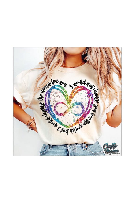 Autism Heart Shirt, Autism Awareness Shirt, Autism Advocate Tee, Faux Glitter Autism Mom Shirt, Infinity Symbol Shirt