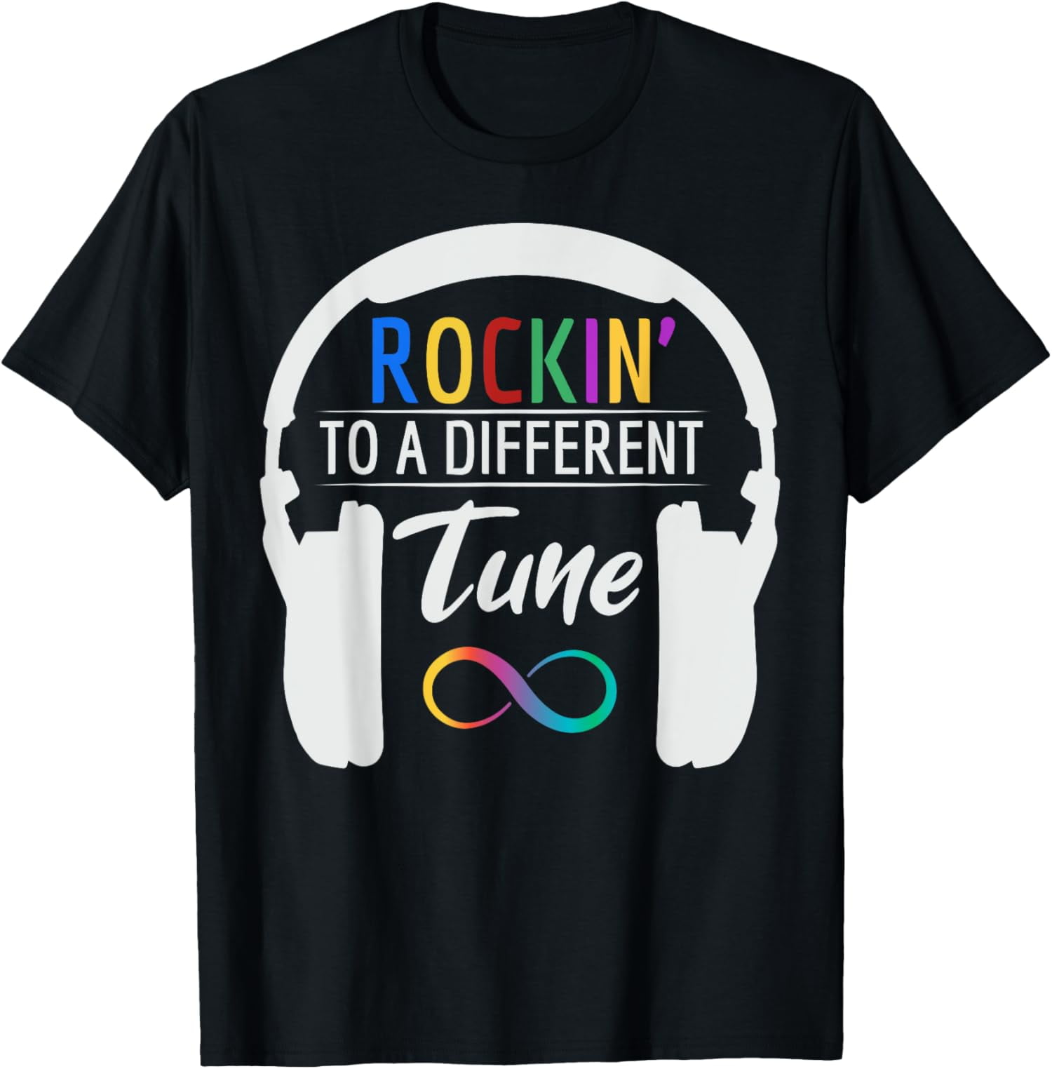 Autism Infinity Symbol Rockin To A Different Tune T-Shirt - Walmart.com