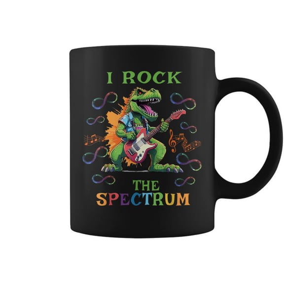 Autism Infinity Trex I Rock The Spectrum Coffee Mugs