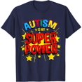 thumbnail image 1 of Autism Is My Superpower Stars Unisex T-Shirt for Men Women Kids Toddler,Navy Color,Size 2XL, 1 of 5