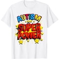 thumbnail image 1 of Autism Is My Superpower Stars Unisex T-Shirt for Men Women Kids Toddler,White Color,Size 4XL, 1 of 5