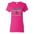 thumbnail image 1 of Autism Is Not A Disablity It's A Different Abilty | Autism Awareness Dabbing Skeleton Inspirational Christian Womens Graphic T-Shirt, Fuschia, Large, 1 of 5
