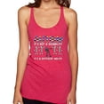 thumbnail image 1 of Autism Is Not A Disablity It's A Different Abilty | Autism Awareness Dabbing Skeleton Inspirational Christian Tri-Blend Racerback Tank Top, Shocking Pink, Medium, 1 of 5