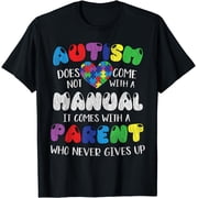 Autism Manual Parents Mom Dad Autistic Kids Autism Awareness T-Shirt