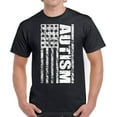 thumbnail image 1 of Autism Men T-Shirt Autism USA Flag White S M L XL 2XL 3XL 4XL 5XL Awareness Graphic Tee, 1 of 2