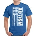 thumbnail image 1 of Autism Men T-Shirt Autism USA Flag White S M L XL 2XL 3XL 4XL 5XL Awareness Graphic Tee, 1 of 2