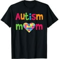 thumbnail image 1 of Autism Mom - Autistic Awareness - Puzzle Heart T-Shirt, 1 of 4