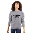 thumbnail image 1 of Autism Mom Awareness Puzzle Piece Women Crewneck Sweatshirt Brisco Brands M, 1 of 6
