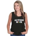 thumbnail image 1 of Autism Mom Awareness Puzzle Piece Womens Plus Size Graphic Tank Top Brisco Brands 3X, 1 of 5