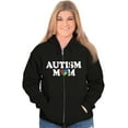 thumbnail image 1 of Autism Mom Awareness Puzzle Piece Zip Hoodie Sweatshirt Women Brisco Brands S, 1 of 5