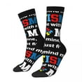 Autism Mom Child Autism Awareness Ribbon Socks Men's Women's Casual
