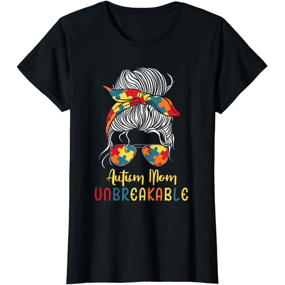 Autism Mom Unbreakable Autism Awareness & Support T-Shirt