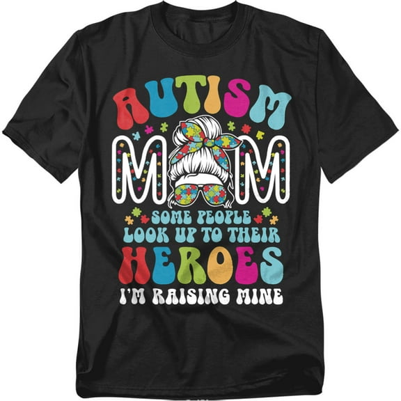 Autism Moms Raising Heroes Unisex Graphic Tee For Men & Women
