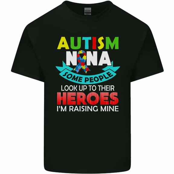 Autism Nana Grandparents Autistic Asd Mens Womens T-Shirt