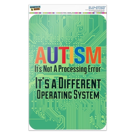 Autism Not a Processing Error Different Operating System Home Business Office Sign