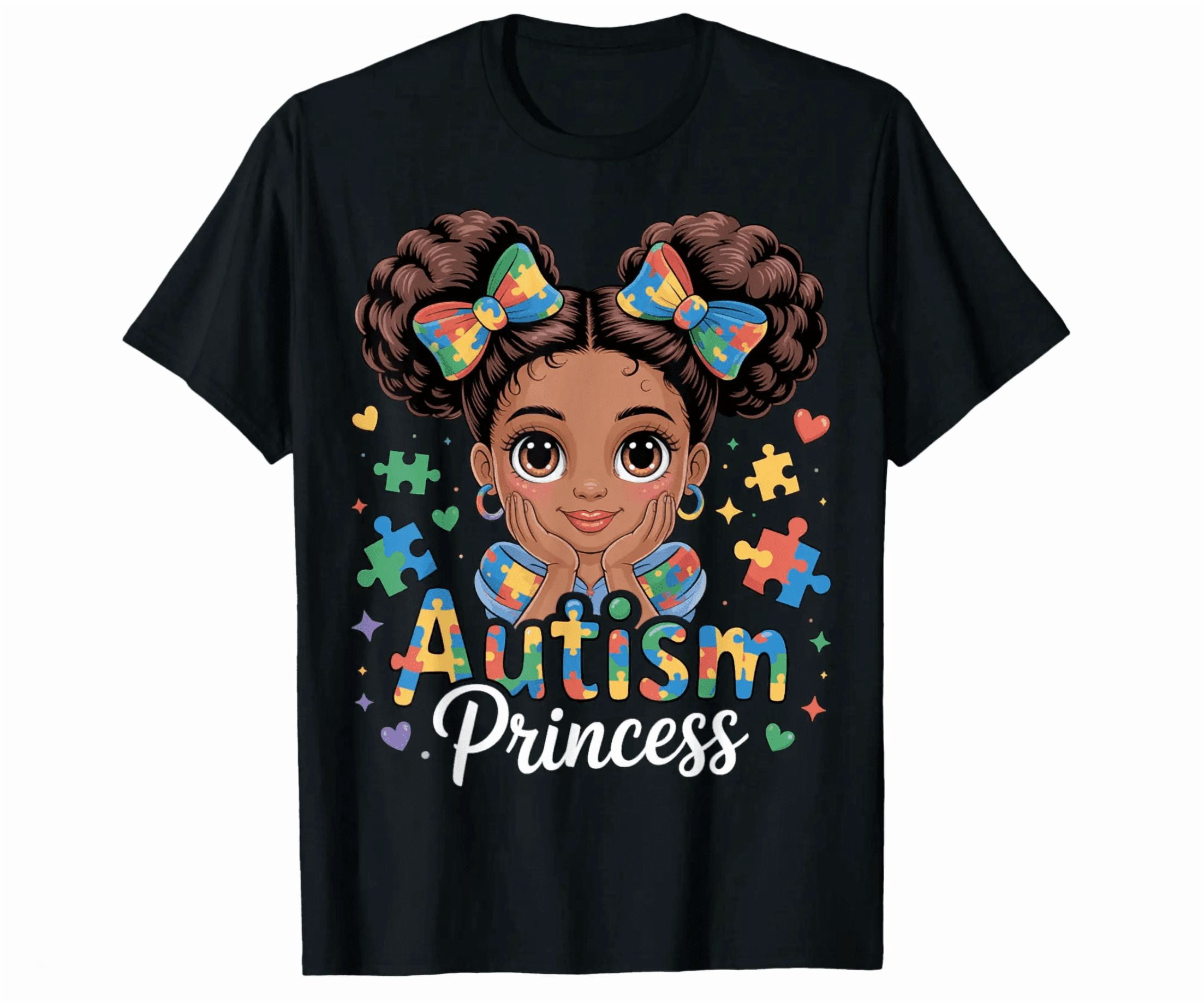 Autism Princess Coquette Bow Daughter Autism Awareness Shirt Unisex Full Size S-5Xl