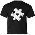 thumbnail image 1 of Autism Puzzle Awareness Graphic T-Shirt for Kids Youth Tee for Boys Girls XS S M L XL, 1 of 2