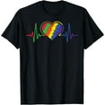 thumbnail image 1 of Autism Puzzle Heartbeat Proude Mom April Autism Awareness T-Shirt, 1 of 4