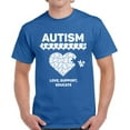 thumbnail image 1 of Autism Puzzle Love Support Educate Awareness T-Shirt for Men S M L XL 2XL 3XL 4XL 5XL Graphic Tee, 1 of 2
