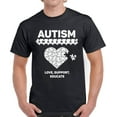 thumbnail image 1 of Autism Puzzle Love Support Educate Awareness T-Shirt for Men S M L XL 2XL 3XL 4XL 5XL Graphic Tee, 1 of 2