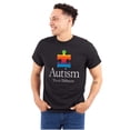 thumbnail image 1 of Autism Puzzle Piece Think Different Men's Graphic T Shirt Tees Brisco Brands L, 1 of 4