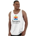 thumbnail image 1 of Autism Puzzle Piece Think Different Plus Size Graphic Tank Top Brisco Brands 2X, 1 of 5